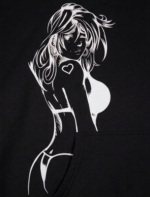 X rated Hoodies white black design