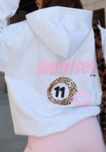 11th Street She's So Lucky Oversized Hoodie Leopard Splice 1