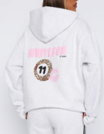 11th Street She's So Lucky Oversized Hoodie Leopard Splice