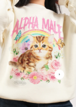 Alpha Male Sweatshirt NATURAL WHITE