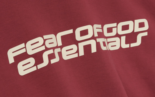 Cropped Relaxed Hoodie Crimson 1