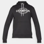 Champion GRAPHIC HOODIE - Hoodie - black