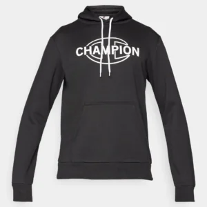 Champion GRAPHIC HOODIE - Hoodie - black