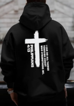 Christian Hoodies for Men Religious Faith Jesus Hoodie God Bible Verse Cross Sweatshirts Trendy Graphic Pullover 1