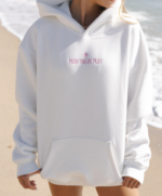 Classic Puff Hoodie in Blush pink opal