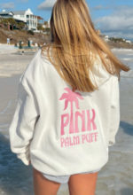 Classic Puff Hoodie in Blush pink opall