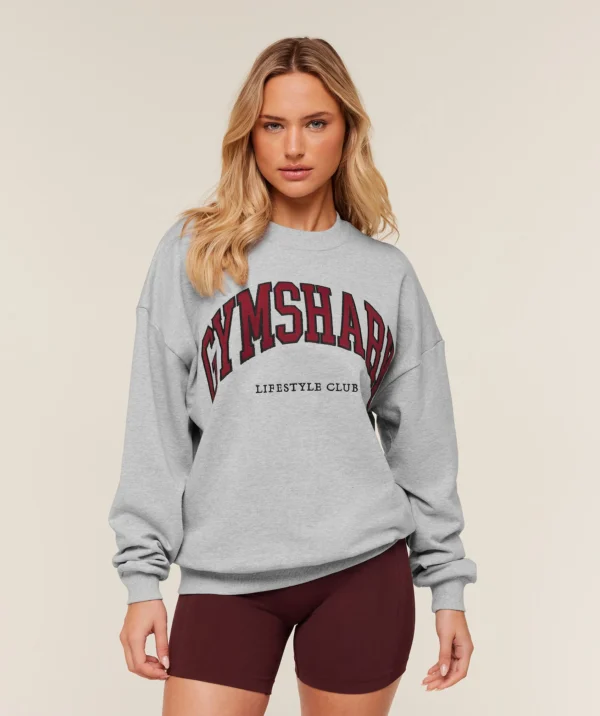 Collegiate Graphic Crew Neck Pullover