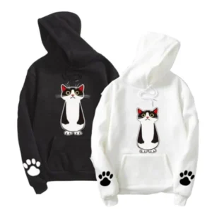 Couple Hoodies Korean Cats c