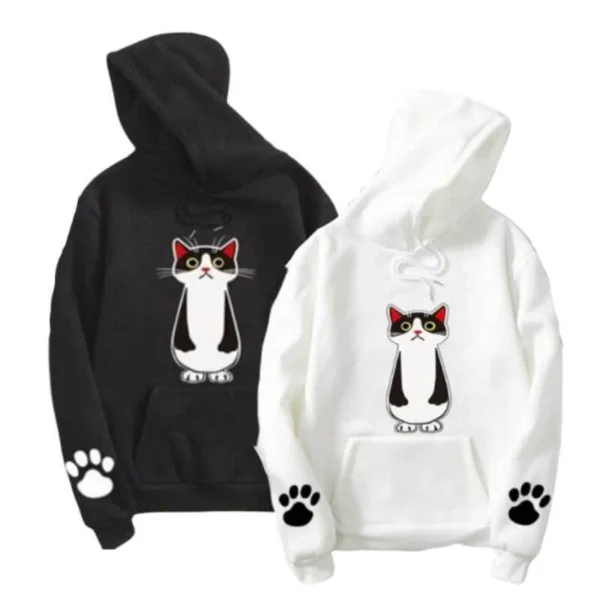 Couple Hoodies Korean Cats c