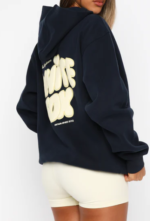 Daydreamers Angelina Oversized Hoodie Navy 22