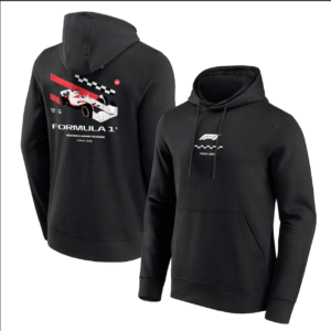 Formula 1 Distressed Car Graphic Hoodie