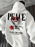 Peace Hoodie white