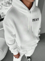 Peace Hoodie white 1