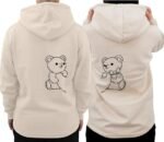 Graphic Impact Piece of You Teddy Matching Set Him And Her Unisex Hoodie Novelty Design Gift Idea Wife Husband Girlfriend Boyfriend Love Valentines Day Couples Matching Hoodies