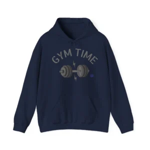 Gym Hoodie, Gym Time Heavy Blend hoodie navy