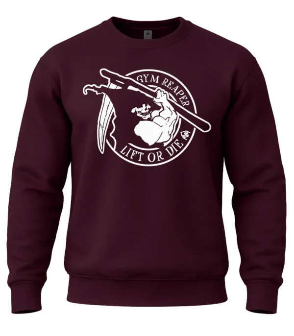 Gym Reaper - Men's Gym Sweatshirt wine