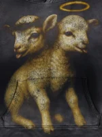 HELLSTAR lamb graphic print hoodie 1