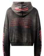 HELLSTAR lamb graphic print hoodie back