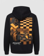 Hollister boxy F1 back graphic hoodie in black2