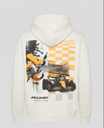 Hollister boxy F1 back graphic hoodie in white 1
