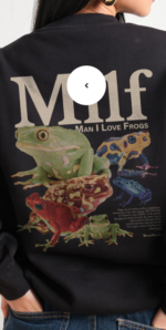 Man I Love Frogs Front and Back Sweatshirt D