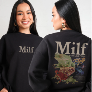 Man I Love Frogs Front and Back Sweatshirt FULL