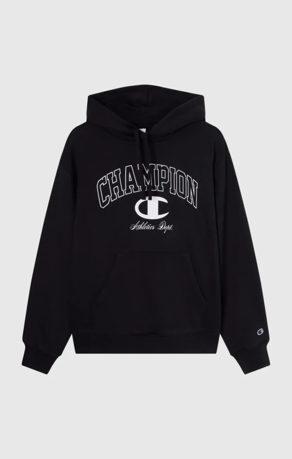 Men’s Fleece Hoodie Street Varsity Black 1 -