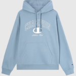 Men’s Fleece Hoodie Street Varsity light terracotta blue - Copy