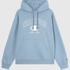 Men’s Fleece Hoodie Street Varsity light terracotta blue - Copy