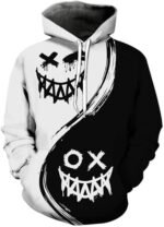 Mens Graphic Hoodies Pullover 3D Print with Pockets, Anime Rapper Style Hooded for Men Teen Sweatshirt