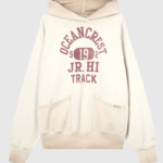 Men’s Washed Hooded Sweatshirt Loose Fit Time Capsule Cream 2