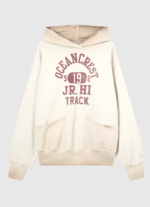 Men’s Washed Hooded Sweatshirt Loose Fit Time Capsule Cream 2