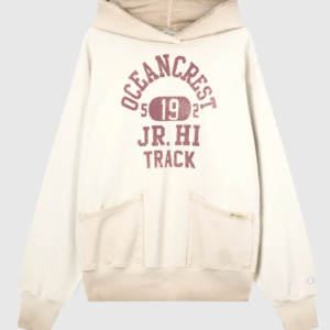 Men’s Washed Hooded Sweatshirt Loose Fit Time Capsule Cream 2