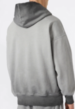 Men’s Washed Hooded Sweatshirt Loose Fit Time Capsule Dark Grey 1