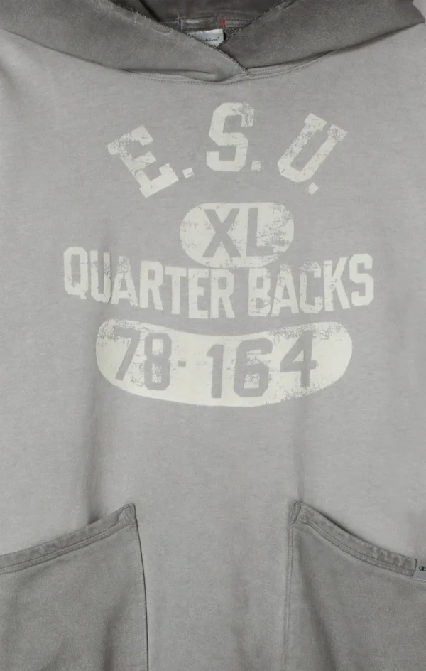 Men’s Washed Hooded Sweatshirt Loose Fit Time Capsule Dark Grey 1 - Copy