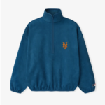 Mets Suede Fleece Modern Half Zip