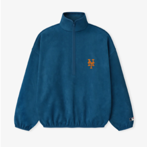 Mets Suede Fleece Modern Half Zip
