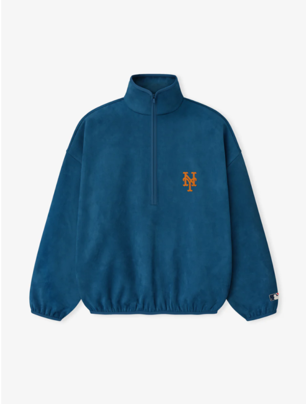 Mets Suede Fleece Modern Half Zip