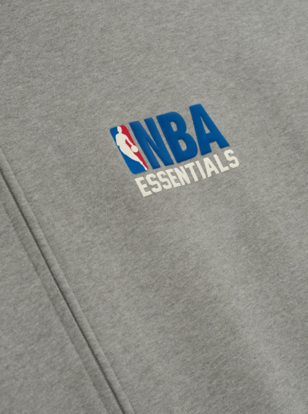 NBA Zip Up Jacket Concrete Heather 3
