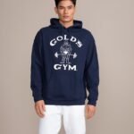 NEW! GOLD’S GYM CLASSIC JOE HOODIE navy