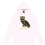 OCTOBERS VERY OWN DRAKE OVO OG GOLD OWL HOODIE rose pink