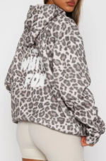 Offstage Printed Oversized Hoodie Leopard 12