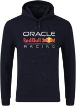 Red Bull Racing Oracle F1 Team Hooded Sweatshirt, Night Sky Blue, Large Logo Design