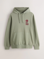 Sage Green Graphic Print Hoodie 3