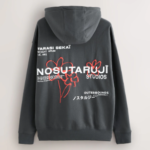 Slate Grey Graphic Print Hoodie 22