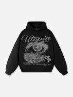 Sopula Utopia Vintage Graphic Hoodie black