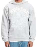 Sp5der OG Web Hoodie heather gray 3