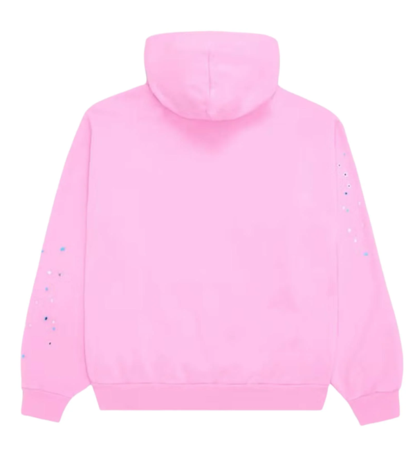 Sp5der Web Hoodie baby pink
