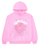 Sp5der Web Hoodie pink