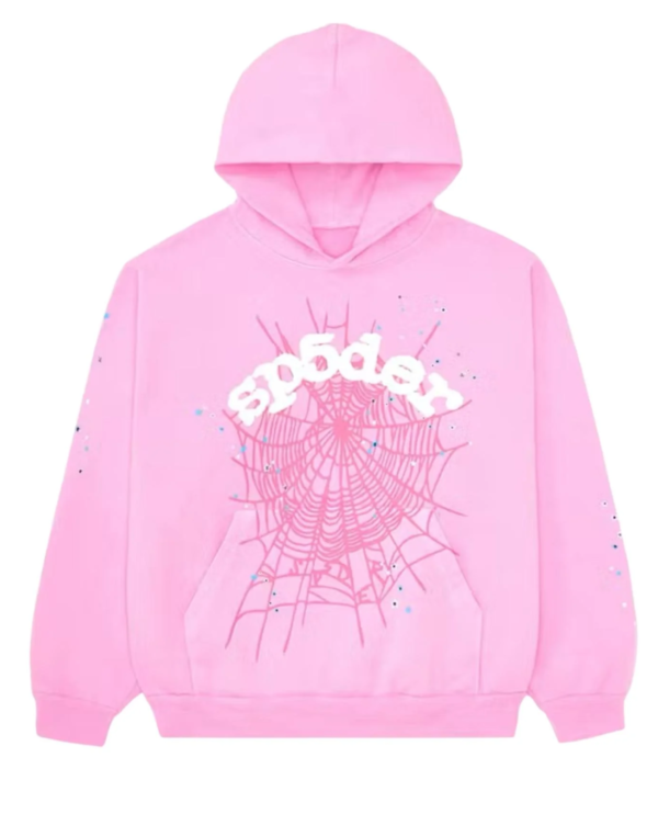 Sp5der Web Hoodie pink